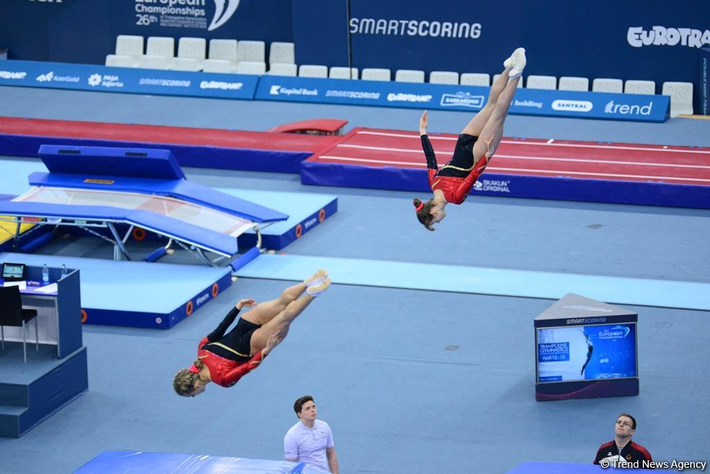 Bakıda batut gimnastikası və tamblinq üzrə Avropa çempionatında əsrarəngiz anların FOTOLARI