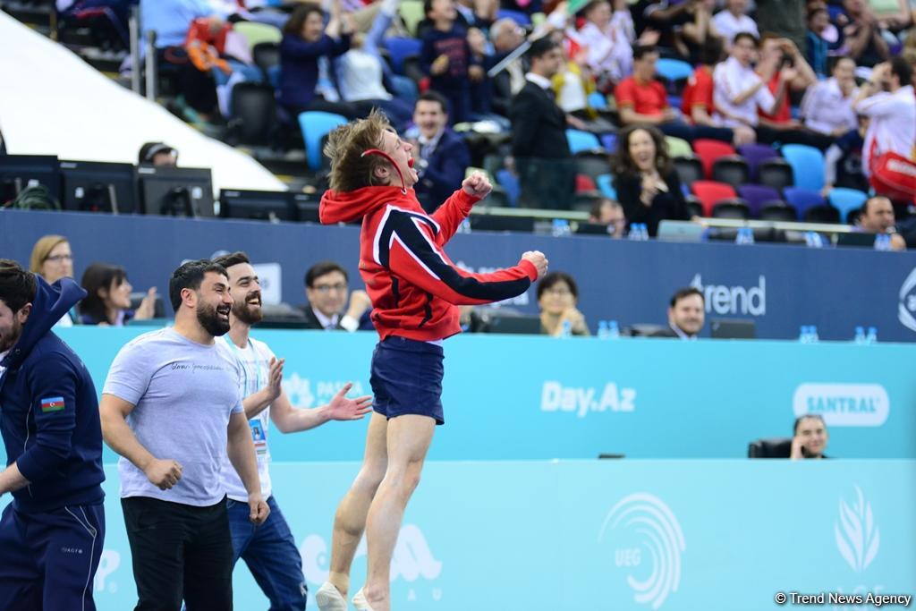 Azərbaycan gimnastı tamblinq üzrə Avropa Çempionu oldu (FOTO)