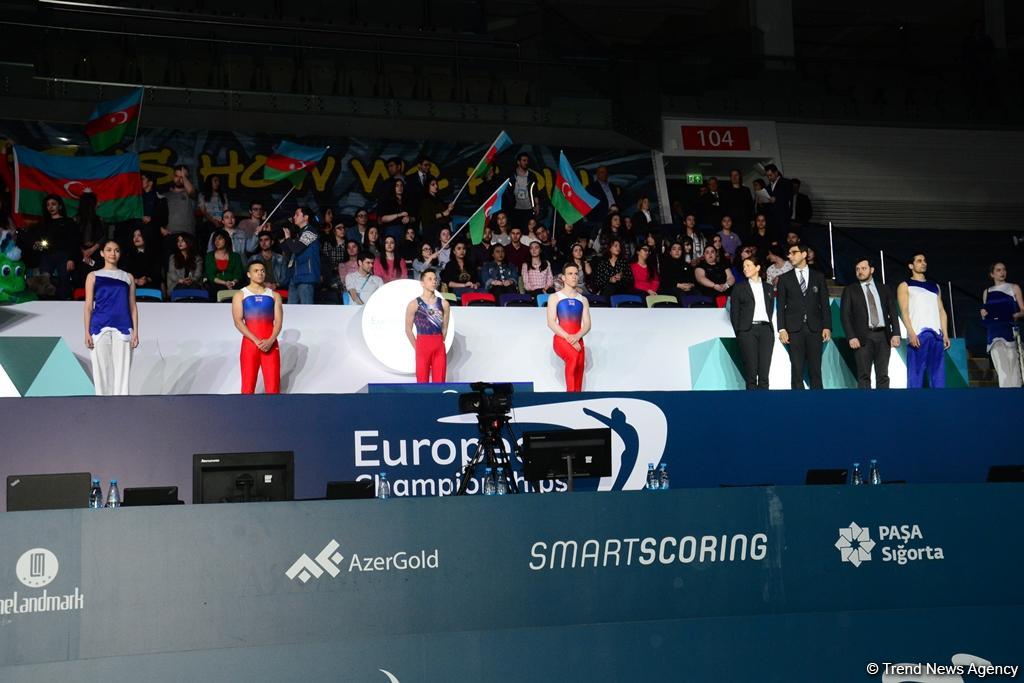 Batut gimnastikası üzrə Avropa çempionatının növbəti qalibləri mükafatlandırılıb (FOTO)
