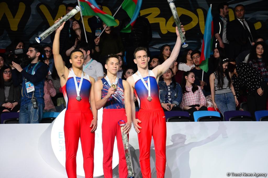 Batut gimnastikası üzrə Avropa çempionatının növbəti qalibləri mükafatlandırılıb (FOTO)