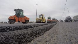 Heydər Əliyev prospektinin bir hissəsində təmir-tikinti işləri aparılır (FOTO/VİDEO)