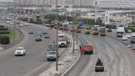 Heydər Əliyev prospektinin bir hissəsində təmir-tikinti işləri aparılır (FOTO/VİDEO)