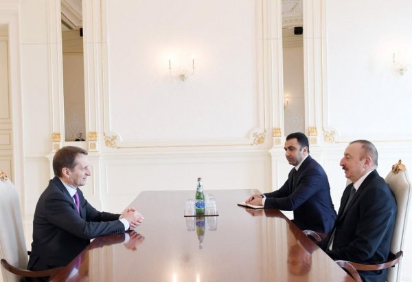 Prezident İlham Əliyev Rusiya Xarici Kəşfiyyat Xidmətinin direktorunu qəbul edib (YENİLƏNİB)