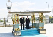 Prezident İlham Əliyevin Ankarada rəsmi qarşılanma mərasimi olub (FOTO)