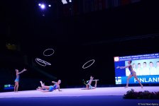 Azərbaycan gimnastları halqa ilə hərəkətlərdə Dünya Kubokunun final mərhələsinə çıxıblar (FOTO)