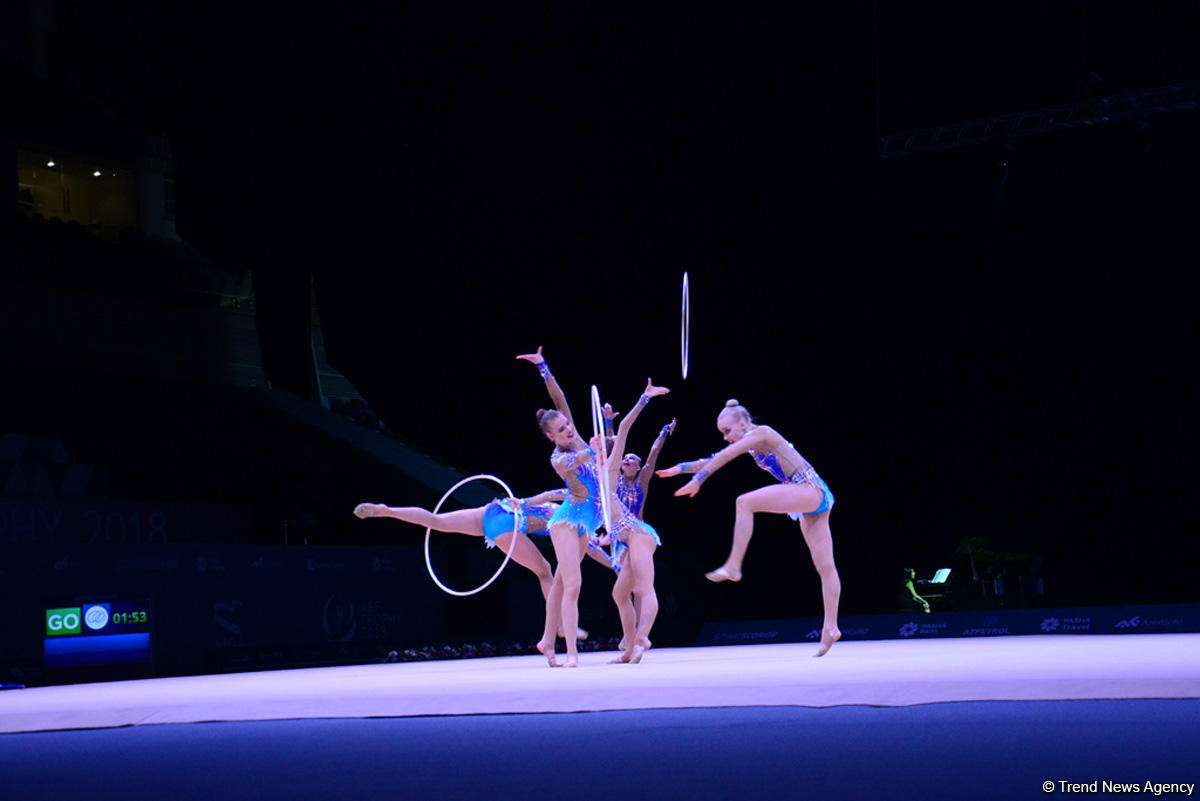 Azərbaycan gimnastları halqa ilə hərəkətlərdə Dünya Kubokunun final mərhələsinə çıxıblar (FOTO)
