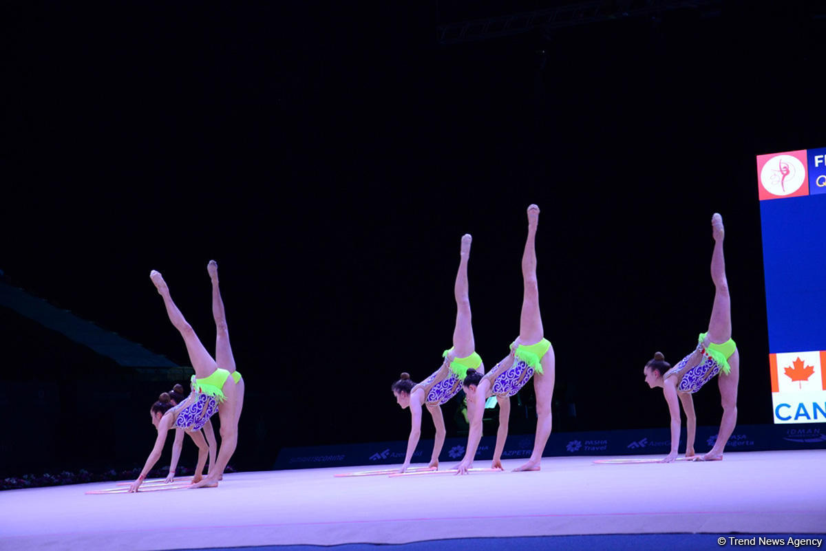 Azərbaycan gimnastları halqa ilə hərəkətlərdə Dünya Kubokunun final mərhələsinə çıxıblar (FOTO)