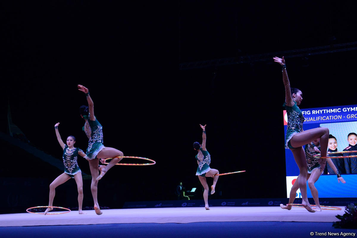 Azərbaycan gimnastları halqa ilə hərəkətlərdə Dünya Kubokunun final mərhələsinə çıxıblar (FOTO)