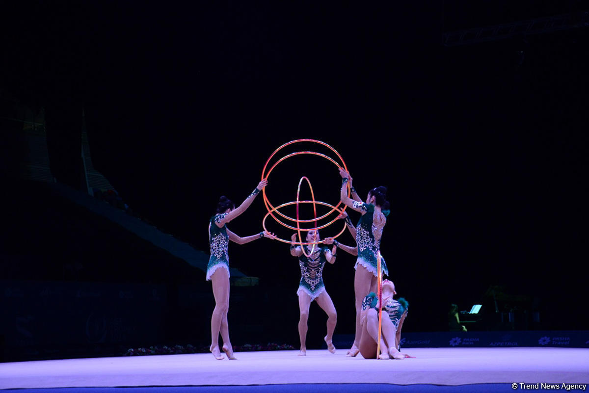 Azərbaycan gimnastları halqa ilə hərəkətlərdə Dünya Kubokunun final mərhələsinə çıxıblar (FOTO)