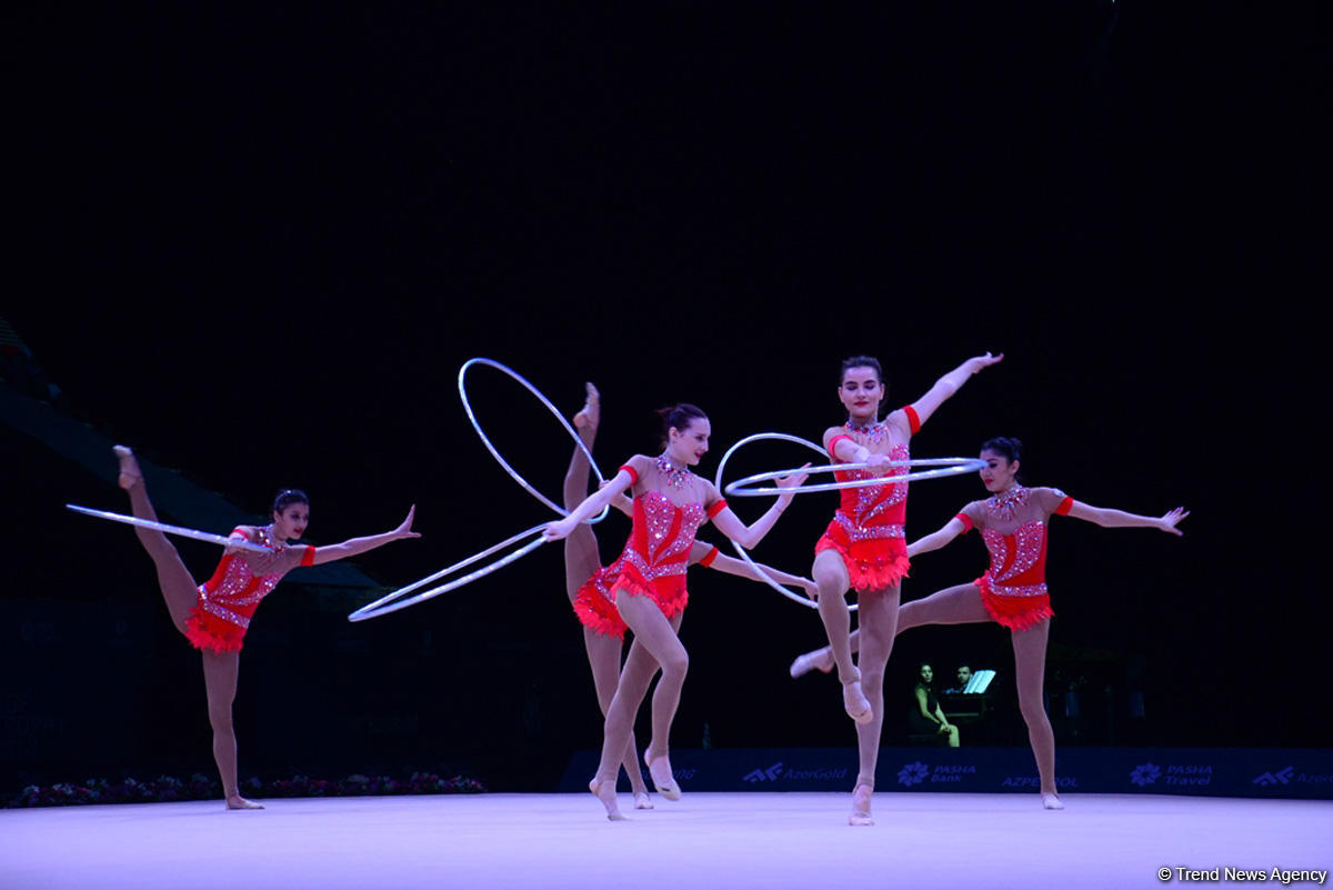 Azərbaycan gimnastları halqa ilə hərəkətlərdə Dünya Kubokunun final mərhələsinə çıxıblar (FOTO)