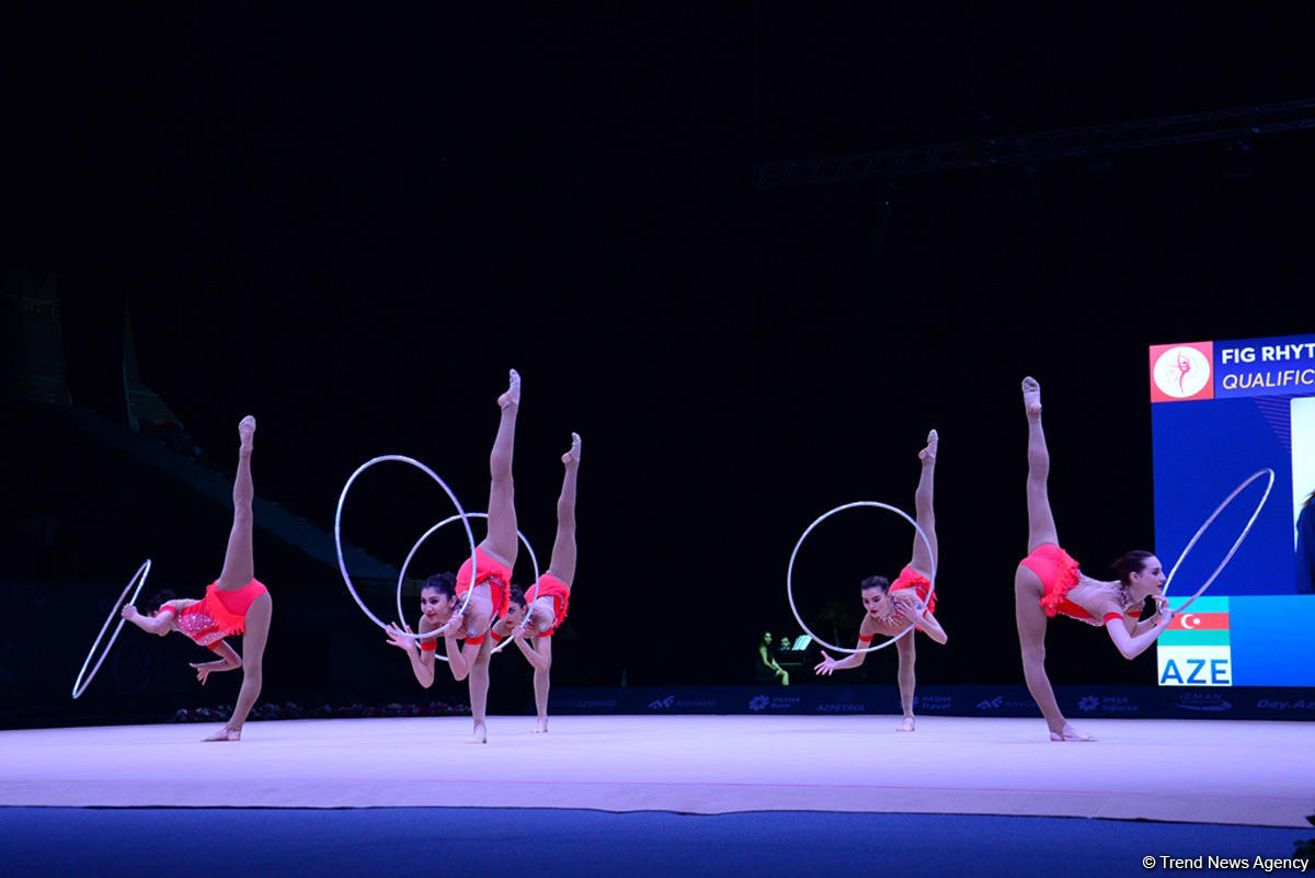 Azərbaycan gimnastları halqa ilə hərəkətlərdə Dünya Kubokunun final mərhələsinə çıxıblar (FOTO)