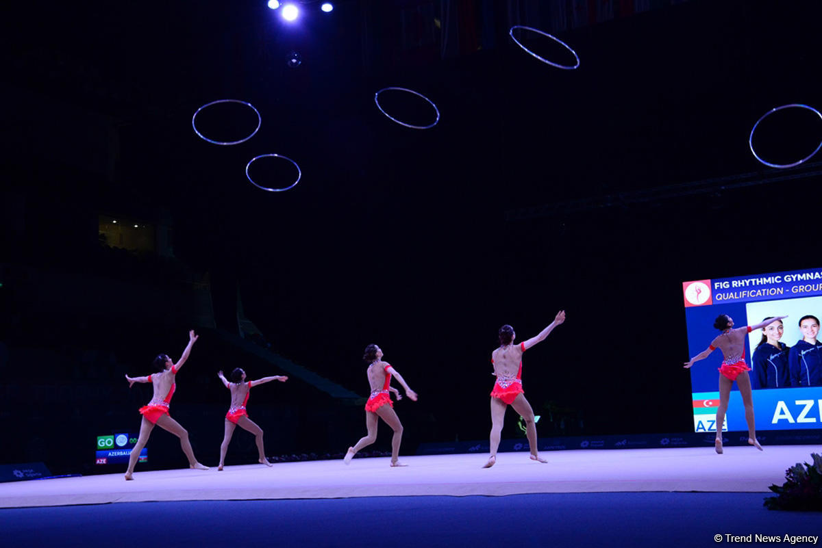 Azərbaycan gimnastları halqa ilə hərəkətlərdə Dünya Kubokunun final mərhələsinə çıxıblar (FOTO)