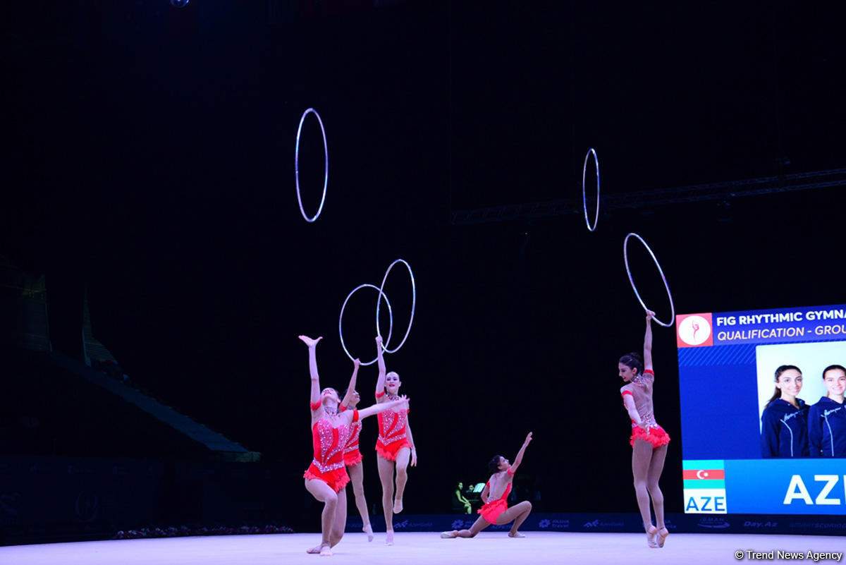 Azərbaycan gimnastları halqa ilə hərəkətlərdə Dünya Kubokunun final mərhələsinə çıxıblar (FOTO)