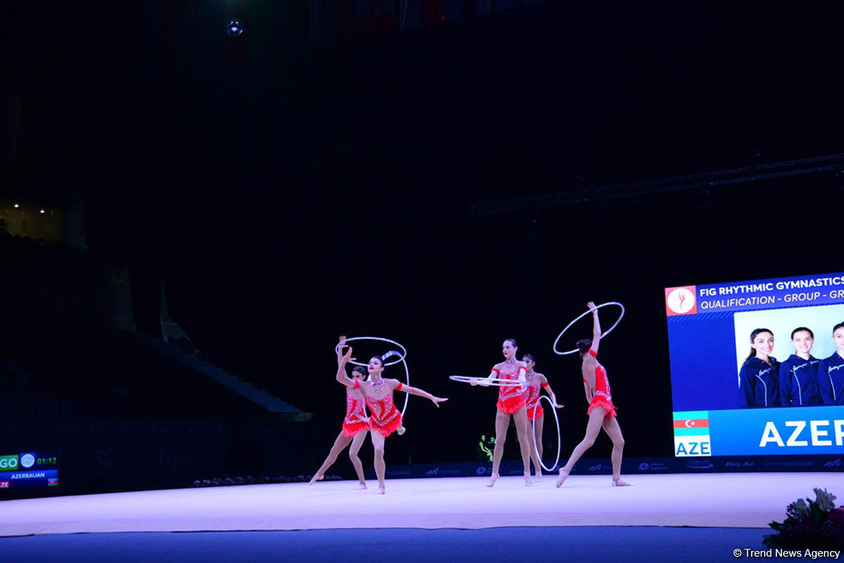 Azərbaycan gimnastları halqa ilə hərəkətlərdə Dünya Kubokunun final mərhələsinə çıxıblar (FOTO)