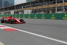 Bakıda Formula 1 pilotlarının sərbəst yürüşü başa çatdı (YENİLƏNİB) (FOTO)