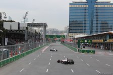 Bakıda Formula 1 pilotlarının sərbəst yürüşü başa çatdı (YENİLƏNİB) (FOTO)