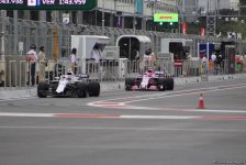 Bakıda Formula 1 pilotlarının sərbəst yürüşü başa çatdı (YENİLƏNİB) (FOTO)