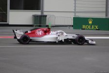 Bakıda Formula 1 pilotlarının sərbəst yürüşü başa çatdı (YENİLƏNİB) (FOTO)