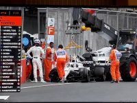 Formula 1-də rusiyalı pilot qəza törətdi (FOTO)