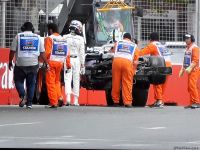 Formula 1-də rusiyalı pilot qəza törətdi (FOTO)