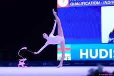 Bakıda bədii gimnastika üzrə Dünya Kubokunda ikinci yarış günü başladı (FOTO)