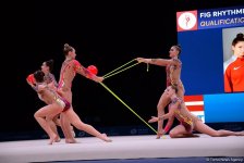 Bakıda bədii gimnastika üzrə Dünya Kubokunda ikinci yarış günü başladı (FOTO)