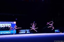 Bakıda bədii gimnastika üzrə Dünya Kubokunda ikinci yarış günü başladı (FOTO)