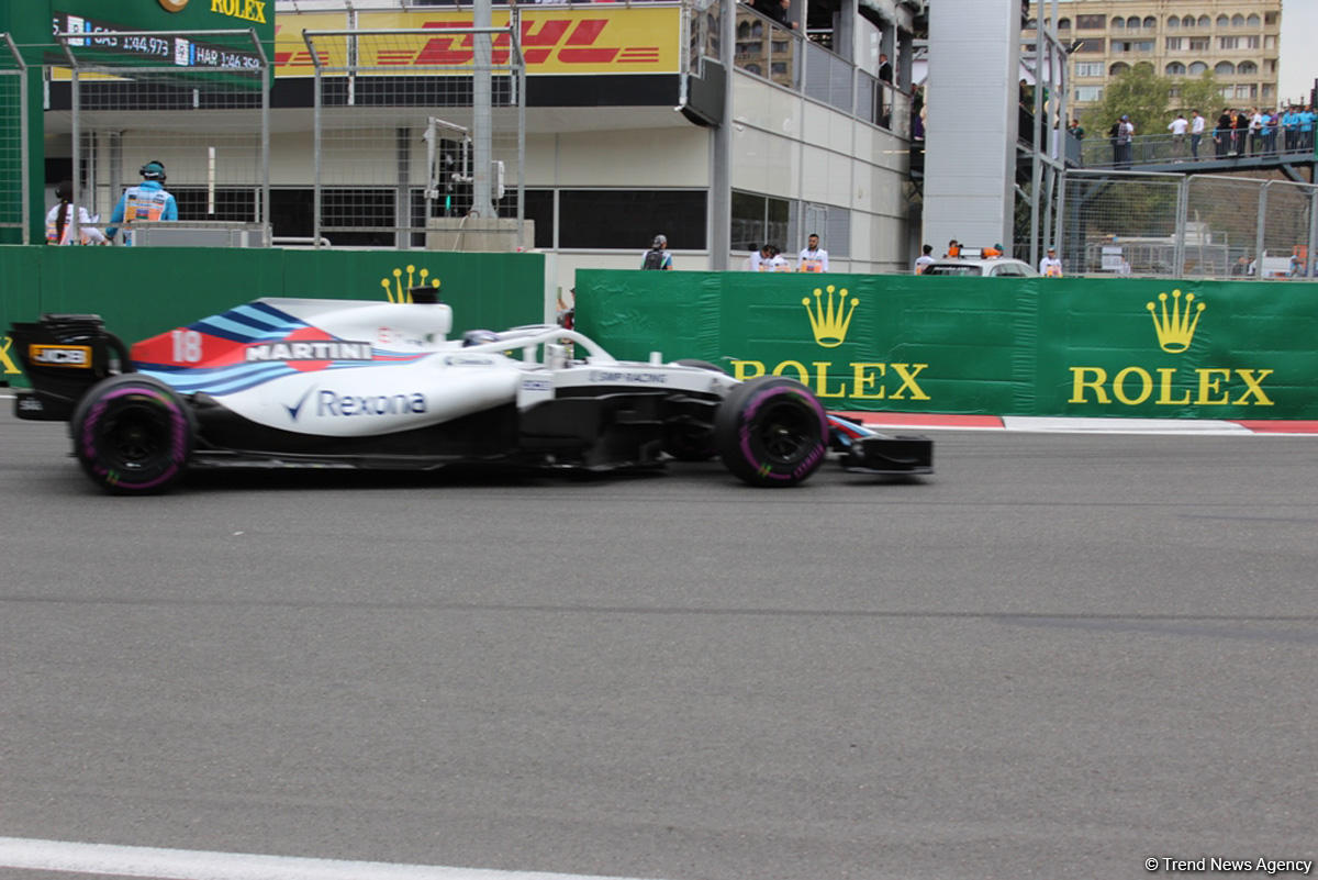 Bakıda Formula 1 pilotlarının sərbəst yürüşü başa çatdı (YENİLƏNİB) (FOTO)