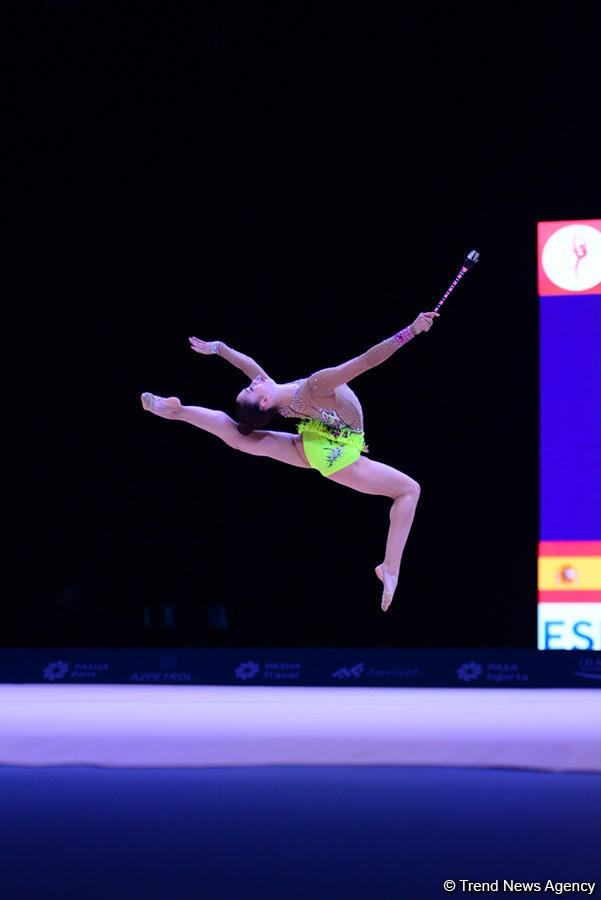 Bakıda bədii gimnastika üzrə Dünya Kubokunda ikinci yarış günü başladı (FOTO)