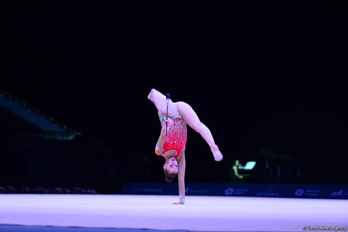 Bakıda bədii gimnastika üzrə Dünya Kubokunda ikinci yarış günü başladı (FOTO)