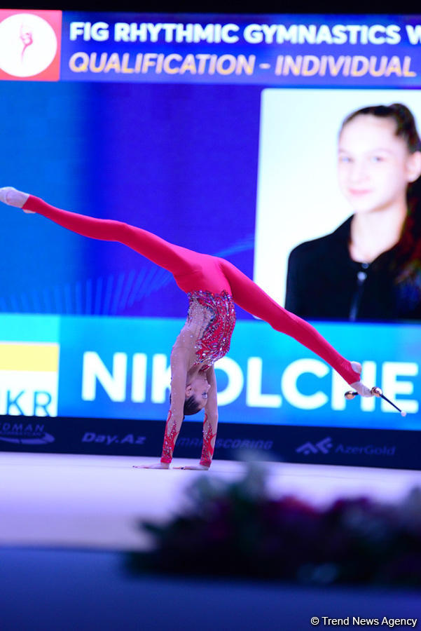 Bakıda bədii gimnastika üzrə Dünya Kubokunda ikinci yarış günü başladı (FOTO)