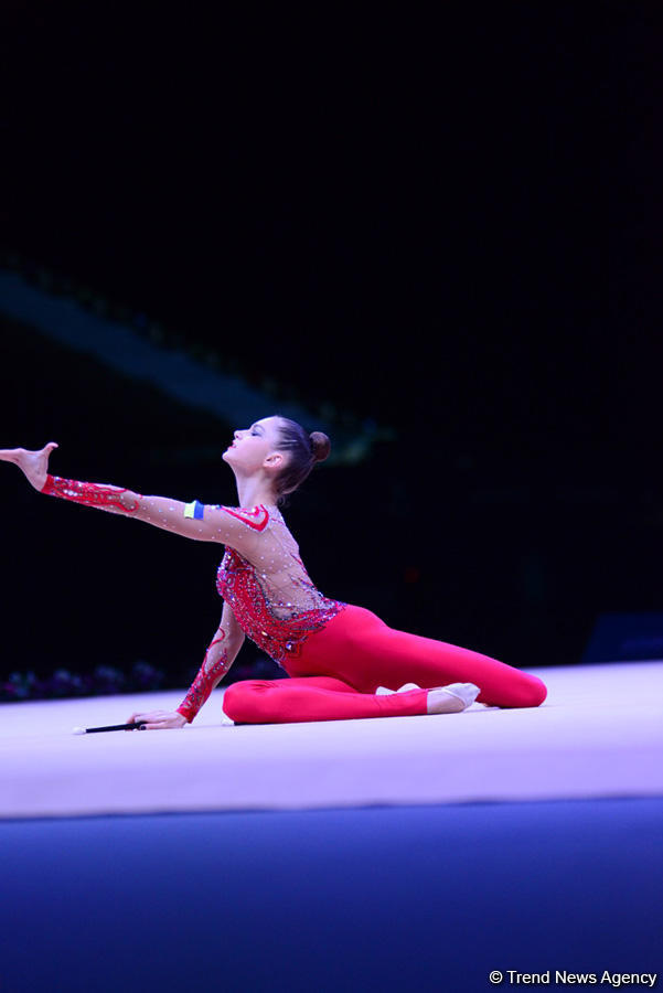 Bakıda bədii gimnastika üzrə Dünya Kubokunda ikinci yarış günü başladı (FOTO)