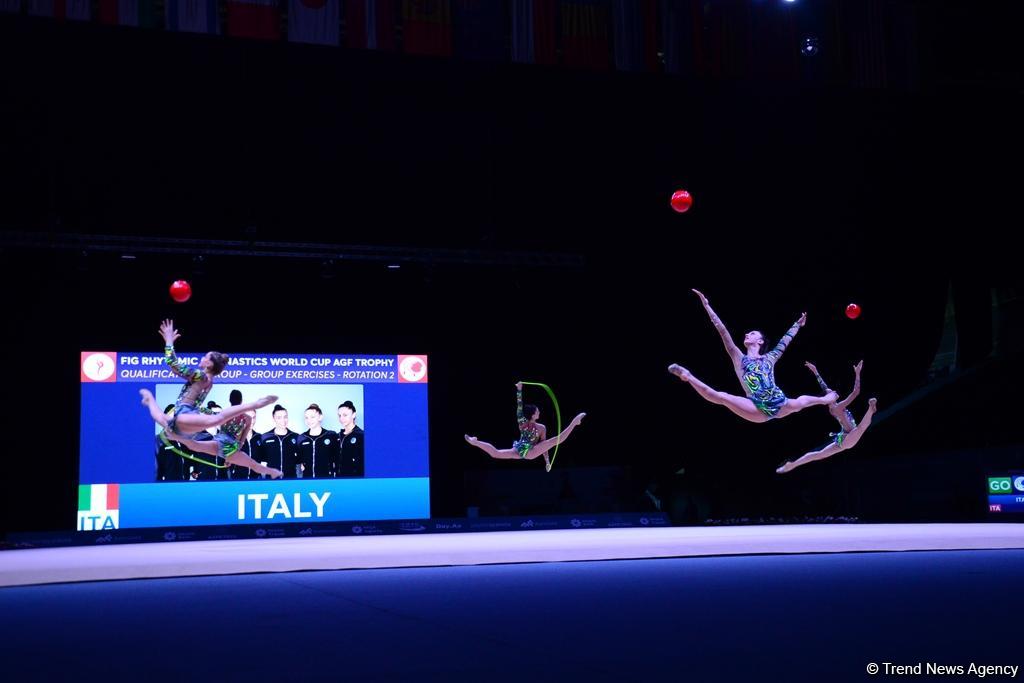 Bakıda bədii gimnastika üzrə Dünya Kubokunda ikinci yarış günü başladı (FOTO)
