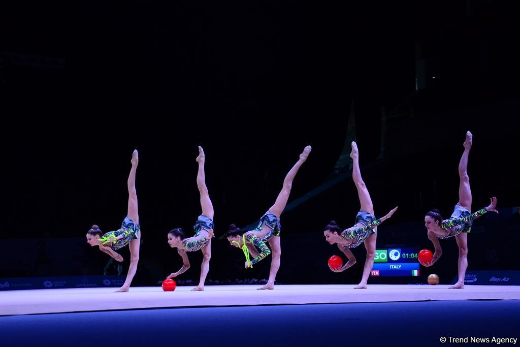 Bakıda bədii gimnastika üzrə Dünya Kubokunda ikinci yarış günü başladı (FOTO)