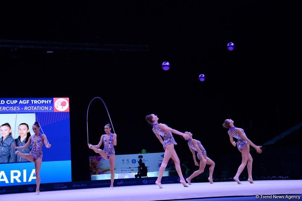 Bakıda bədii gimnastika üzrə Dünya Kubokunda ikinci yarış günü başladı (FOTO)