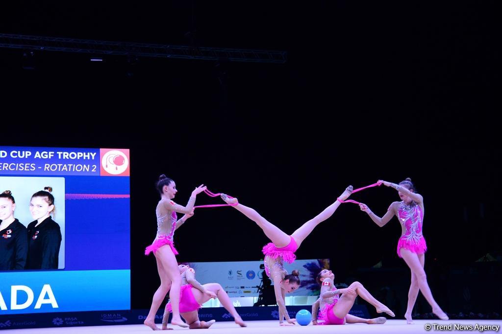 Bakıda bədii gimnastika üzrə Dünya Kubokunda ikinci yarış günü başladı (FOTO)