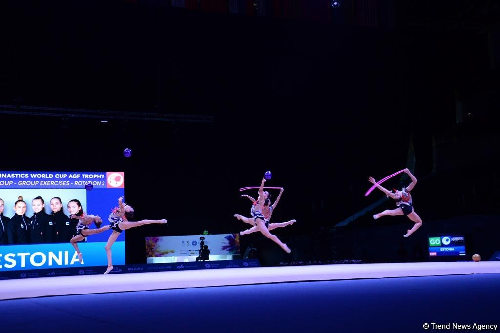 Bakıda bədii gimnastika üzrə Dünya Kubokunda ikinci yarış günü başladı (FOTO)