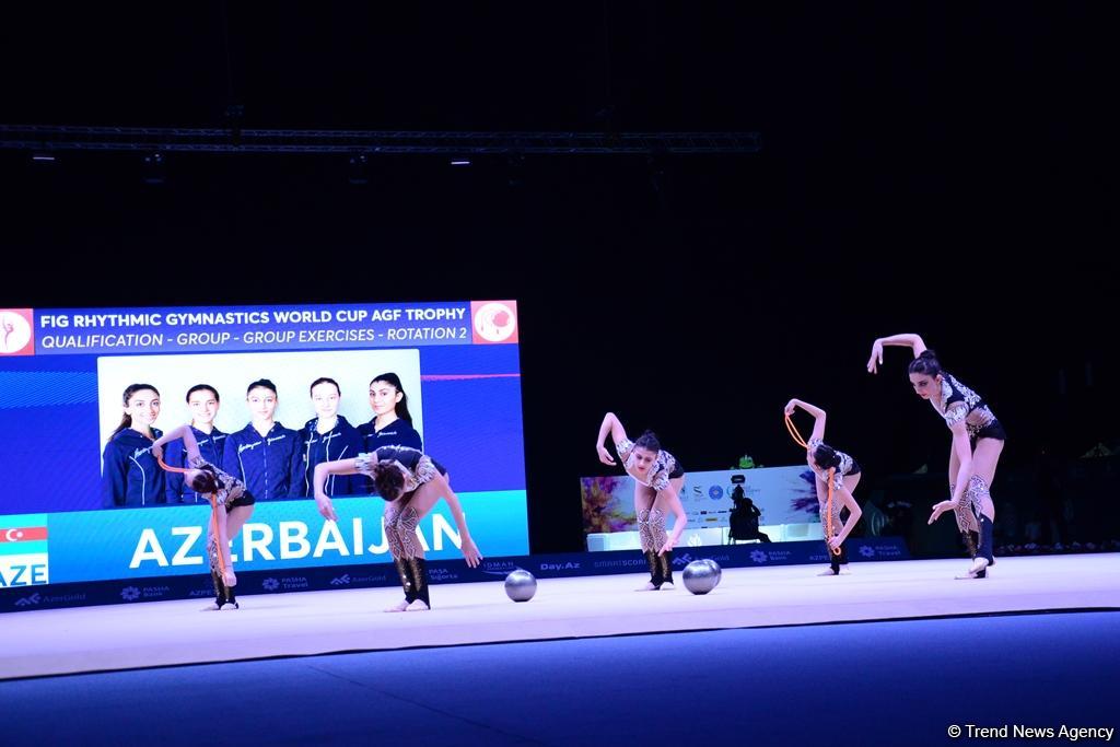 Bakıda bədii gimnastika üzrə Dünya Kubokunda ikinci yarış günü başladı (FOTO)
