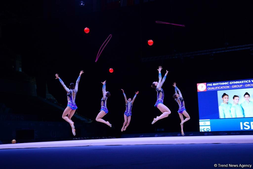 Bakıda bədii gimnastika üzrə Dünya Kubokunda ikinci yarış günü başladı (FOTO)