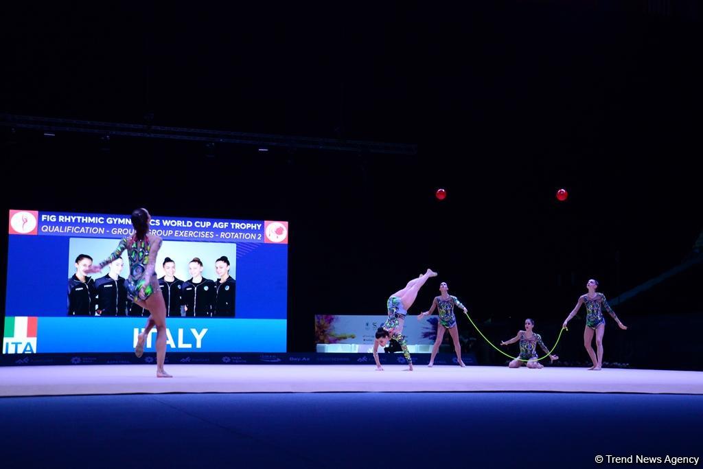Bakıda bədii gimnastika üzrə Dünya Kubokunda ikinci yarış günü başladı (FOTO)