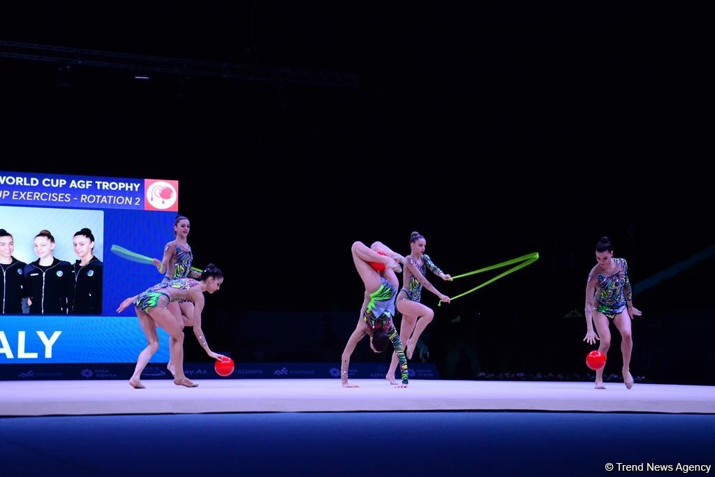 Bakıda bədii gimnastika üzrə Dünya Kubokunda ikinci yarış günü başladı (FOTO)