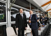 Prezident İlham Əliyev və birinci xanım Mehriban Əliyeva Formula 1 Azərbaycan Qran-Prisinin əsas yarışına baxıblar (YENİLƏNİB) (FOTO)