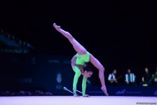 Bakıda bədii gimnastika üzrə Dünya Kubokunun üçüncü yarış günündə ən gözəl məqamlar (FOTO)