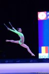 Bakıda bədii gimnastika üzrə Dünya Kubokunun üçüncü yarış günündə ən gözəl məqamlar (FOTO)