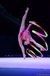 Bakıda bədii gimnastika üzrə Dünya Kubokunun üçüncü yarış günündə ən gözəl məqamlar (FOTO)