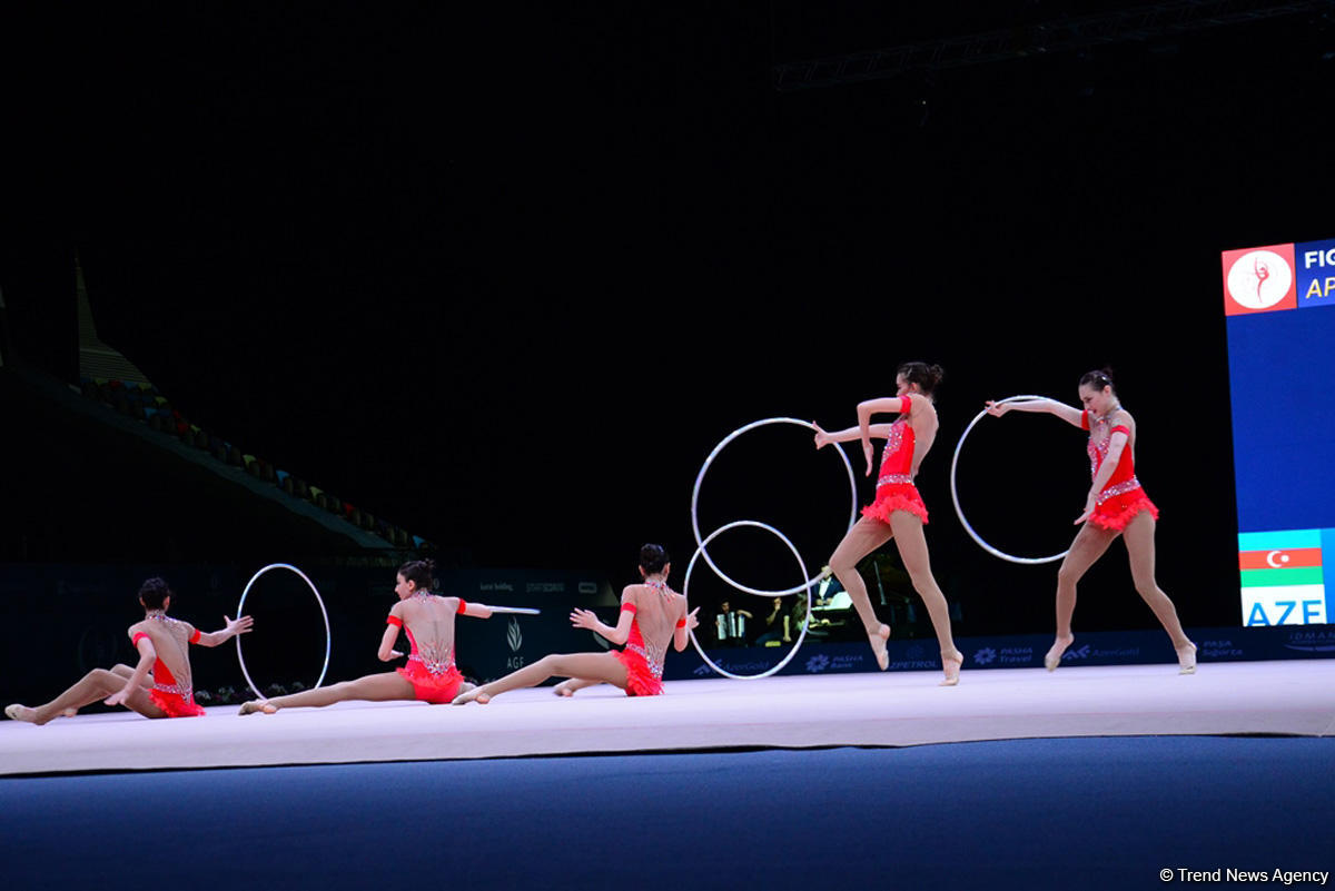 Azərbaycanın gimnastika yığması Dünya Kubokunda üçüncü oldu (FOTO) (YENİLƏNİB)