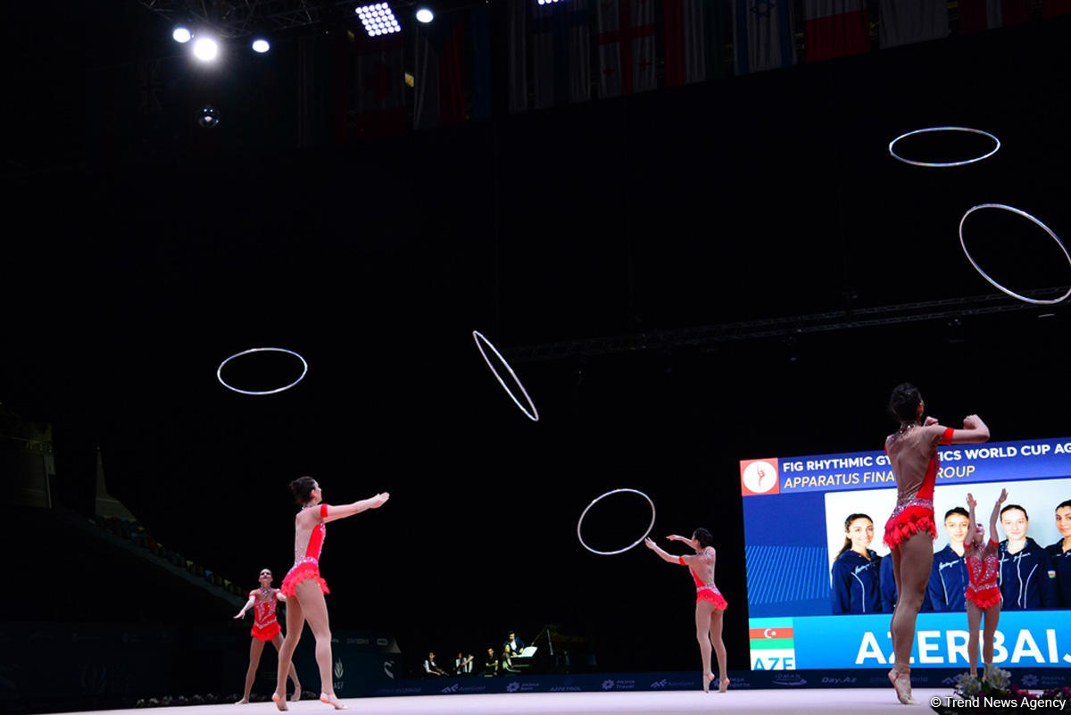Azərbaycanın gimnastika yığması Dünya Kubokunda üçüncü oldu (FOTO) (YENİLƏNİB)
