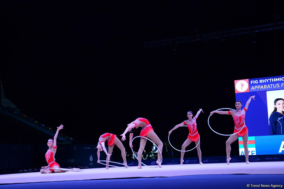 Azərbaycanın gimnastika yığması Dünya Kubokunda üçüncü oldu (FOTO) (YENİLƏNİB)