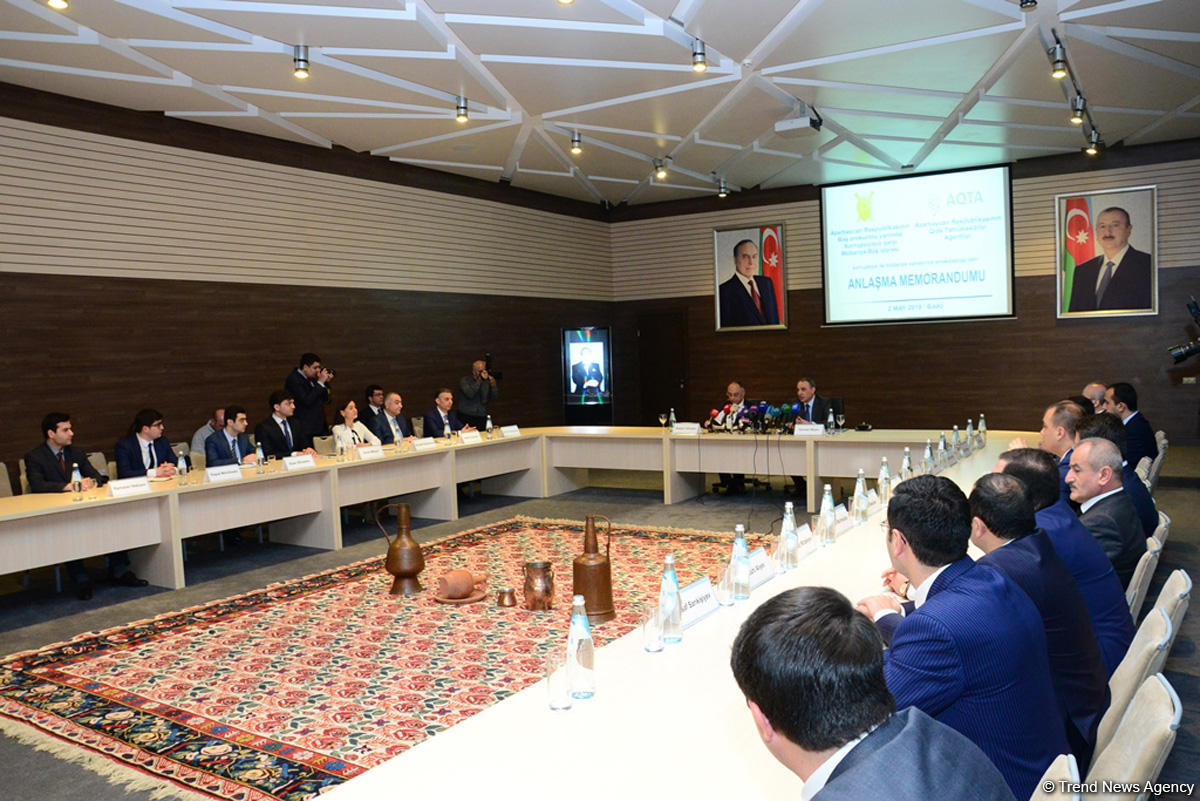 Korrupsiyaya qarşı Mübarizə Baş İdarəsi və Qida Təhlükəsizliyi Agentliyi arasında Anlaşma Memorandumu imzalanıb (FOTO)