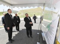 Prezident İlham Əliyev Xızıda avtomobil yolunun açılışında iştirak edib (FOTO) (YENİLƏNİB)